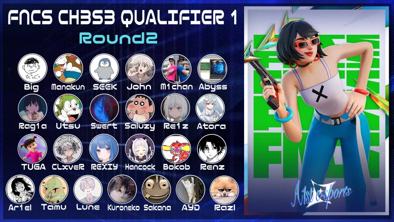 【フォートナイト】 FNCS CH3S3 QUALIFIER 1 Round 2 観戦していく！ - YouTube