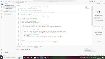 How to build a telegram chat bot using node.js using a public API