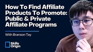 How To Find Affiliate Products To Promote (Public &amp; Private Affiliate Programs)