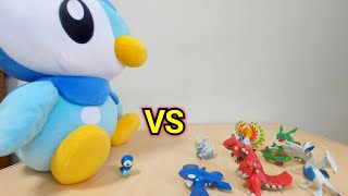 【戦い】ポッチャマvs伝説ポケモン【モンコレ】