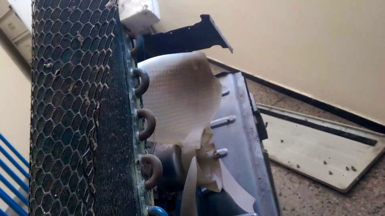 Fuite dans condenseur de clim - YouTube