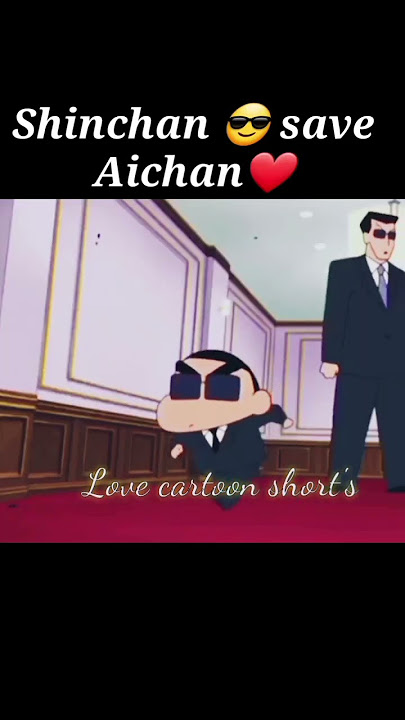 Shinchan save Aichan with attitude😎|| love cartoon short's || #shorts #shinchan #ytshorts