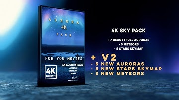 Aurora 4K Pack V2 Assets #3d #cgi #vfx #assets #blender #fusion #aftereffects #nuke #photoshop