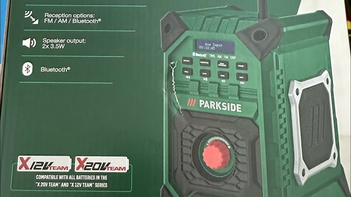 Parkside Cordless Radio PABR-20 Li A1 #parkside #unboxing #test #tools 