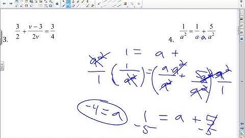 Solving Rational Equations Day 1 Video