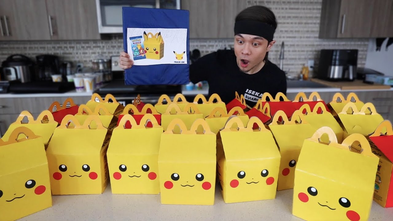Eating Mcdonald S Happy Meals Until I Get Every Pokemon Card Youtube - roblox happy meal sponsor