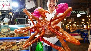 Thức ăn đường phố Hàn Quốc - cua vua khổng lồ