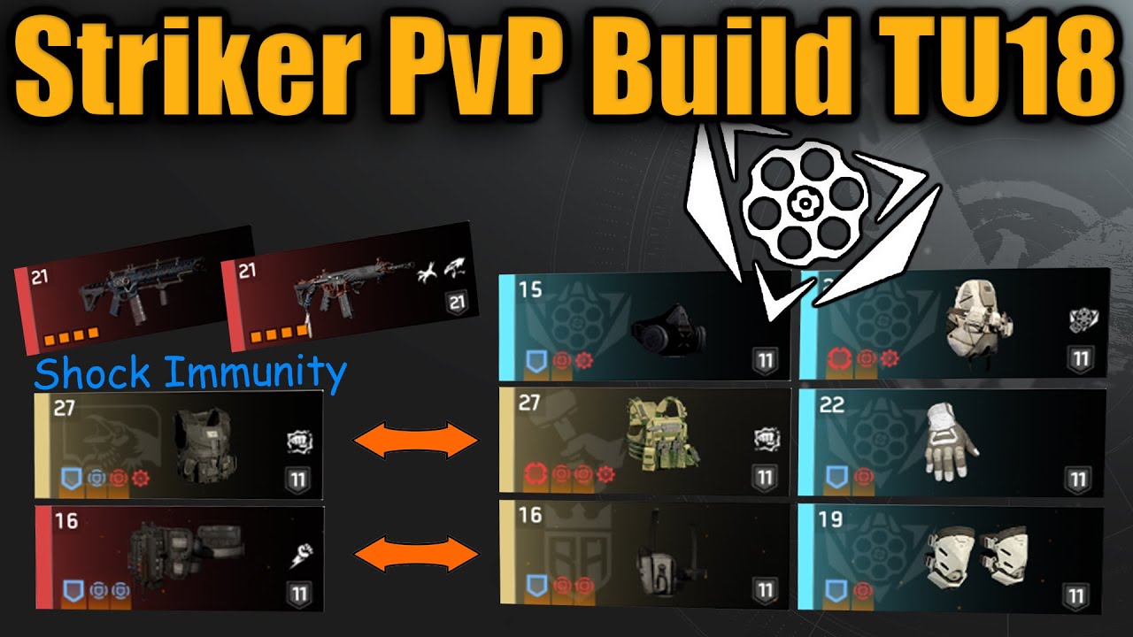 How to use Striker in PvP in The Division 2 Dark Zone - Build Guide - TU18
