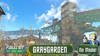 Fallout 4 Graygarden No Mods Settlement Tour. A player home and robot provisioner hub 2022.