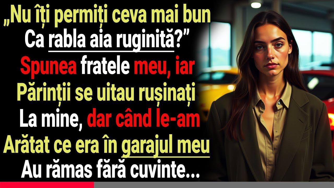 Familia a răs de mine și mi-a spus că conduc o rablă ruginită… Dar când au văzut garajul meu, au...