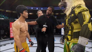 Bruce Lee Vs. Sabletooth - Ea Sports Ufc 4 - Epic Fight 🔥🐲