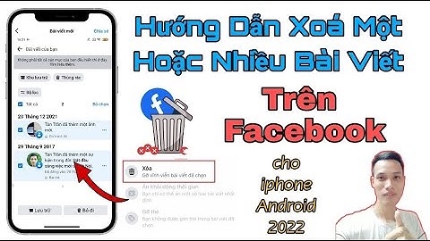 Cách xóa hết stt trên facebook