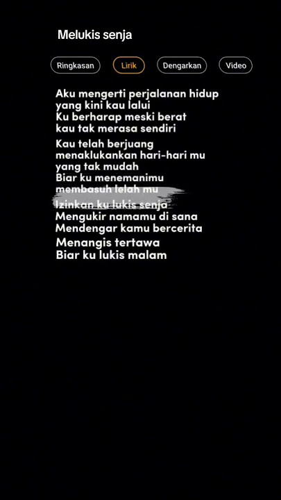 melukis senja #lyrics #songlyrics #trending #viralvideo