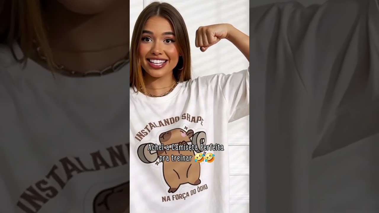 Camiseta Feminina Academia Capivara 