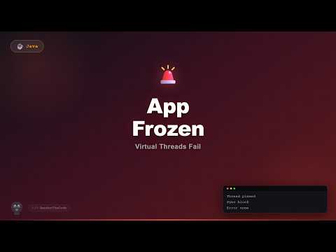 Virtual Thread Pinning Froze My App — No Error