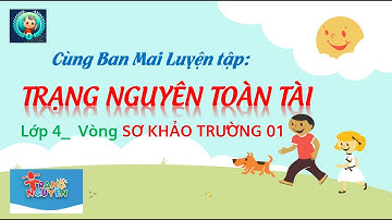 Cùng Maika luyện tập trạng nguyên Toàn tài Lớp 4, vòng sơ khảo cấp trường 01