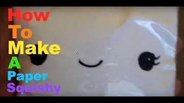 How to Make a Slow Rising Paper Squishy | NO STUFFED ANIMAL STUFFING OR TOILET PAPER
