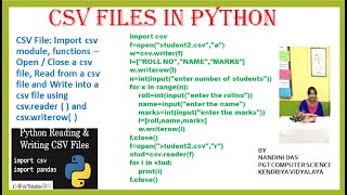CSV FILES PROJECT DATA FILE HANDLING 12 CS DISPLAY, SEARCH, CALCULATE, MENU DRIVEN PROGRAM