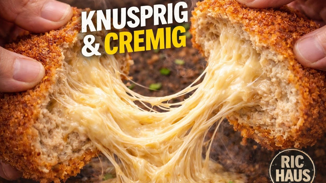 Knusprige Hähnchen-Mozzarella Bällchen – mit Käsekern 🔥