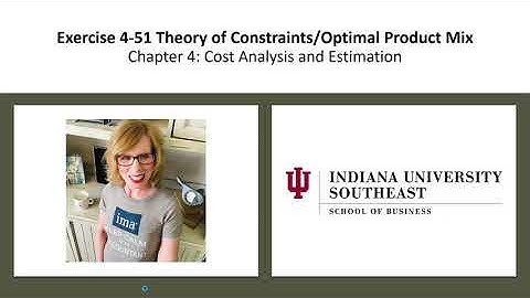 CH04 Exercise 4-47 Optional Product Mix Theory of Constraints