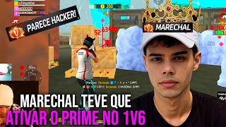MARECHAL TEVE QUE ATIVAR O PRIME E LIMPOU O MAPA NO 1V6! MARECHAL CLIPS - FREE FIRE