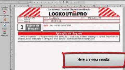 Brady LockoutPro Software: Changing Languages