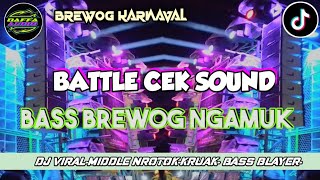 Dj Cek Sound  Bass Terbaru 2025 Midle Nrotok Kruek Paling Enak Andalan Karnaval Horeg
