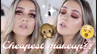 Full face of my CHEAPEST makeup products 😱 Autumnal smokey eye tutorial  | EmmasRectangle