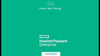 HPE Greenlake Training