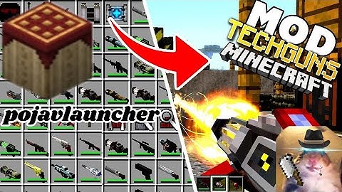 Yeni bir silah modu Pojavlauncher (Techguns mod)#minecraft