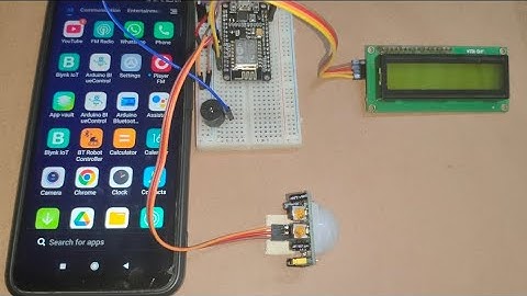 NodeMCU PIR Motion Detection System using Blynk App