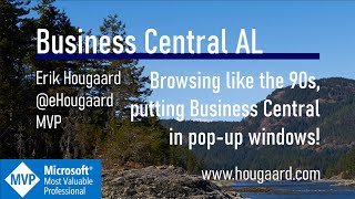 Browsing like the 90s, putting Business Central in pop-up windows!
