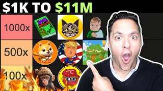 13 'INSTANT MILLIONAIRE' Crypto Memecoins with 1001000X Potential?!! (PUMP LIST!)