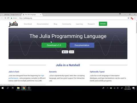 Programmieren Lernen mit Julia | Julia Lang Tutorial 002 | Version 1.0 und Jupyter