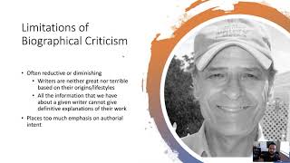 Mini Lecture: Critical Approaches - Biographical Criticism