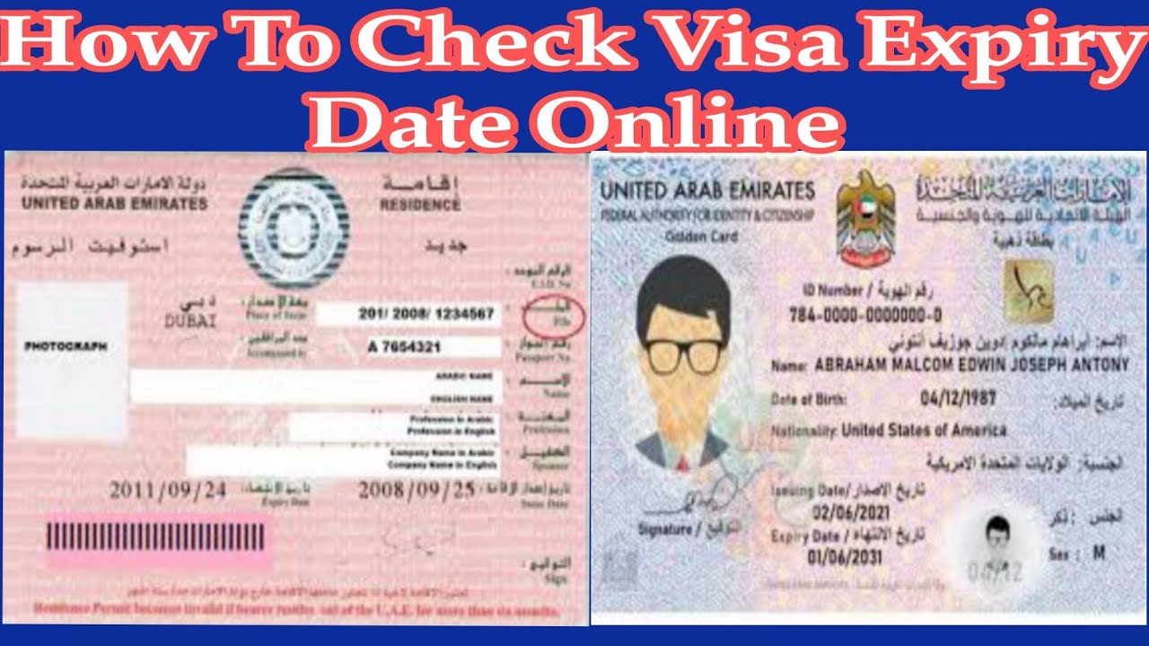 visit visa expiry date check