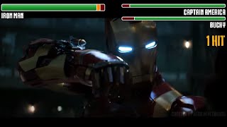 Iron Man vs. Captain America and Bucky WITH HEALTHBARS (PART 1) 200K SUB SPECIAL| HD | Civil War