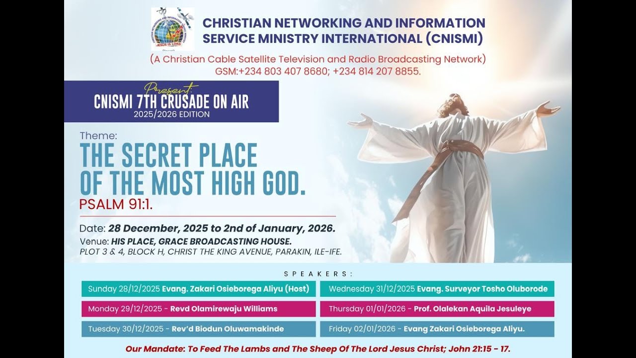 CNISMI 7TH CRUSADE ON AIR, 2025/2026 EDITION. DAY 6. FR02012026