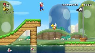 Mario Jumps On A Koopa Paratroopa So He Can Touch The Top Of A Flagpole! | New Super Mario Bros. Wii