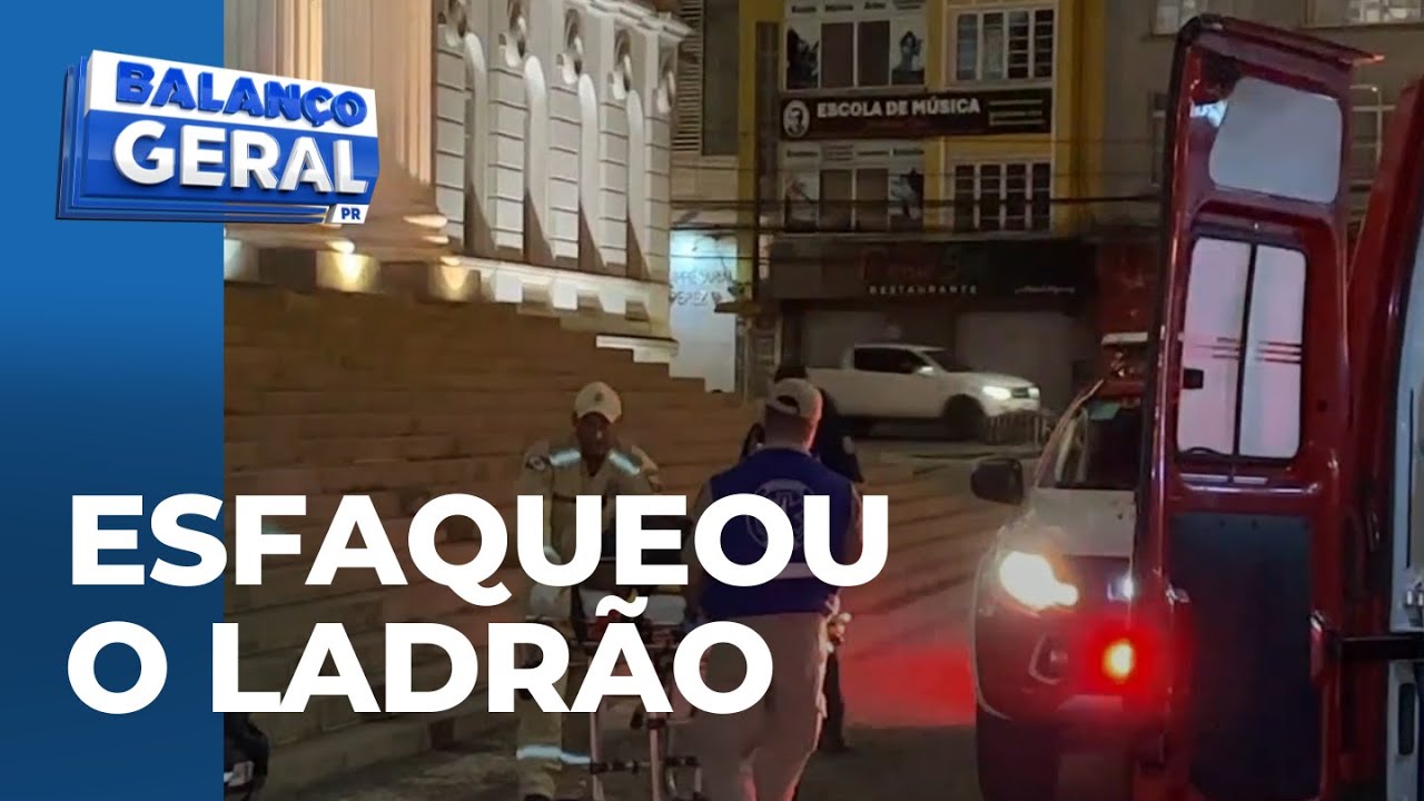 Universitário reage a assalto, saca um canivete e esfaqueia ladrão