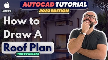 How To Draw A Roof Plan in Autocad - Autocad 2023 For Mac Tutorial