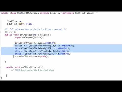 Android Application Development   154   Setting up XML Parsing Project