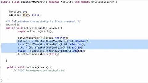 Android Application Development   154   Setting up XML Parsing Project