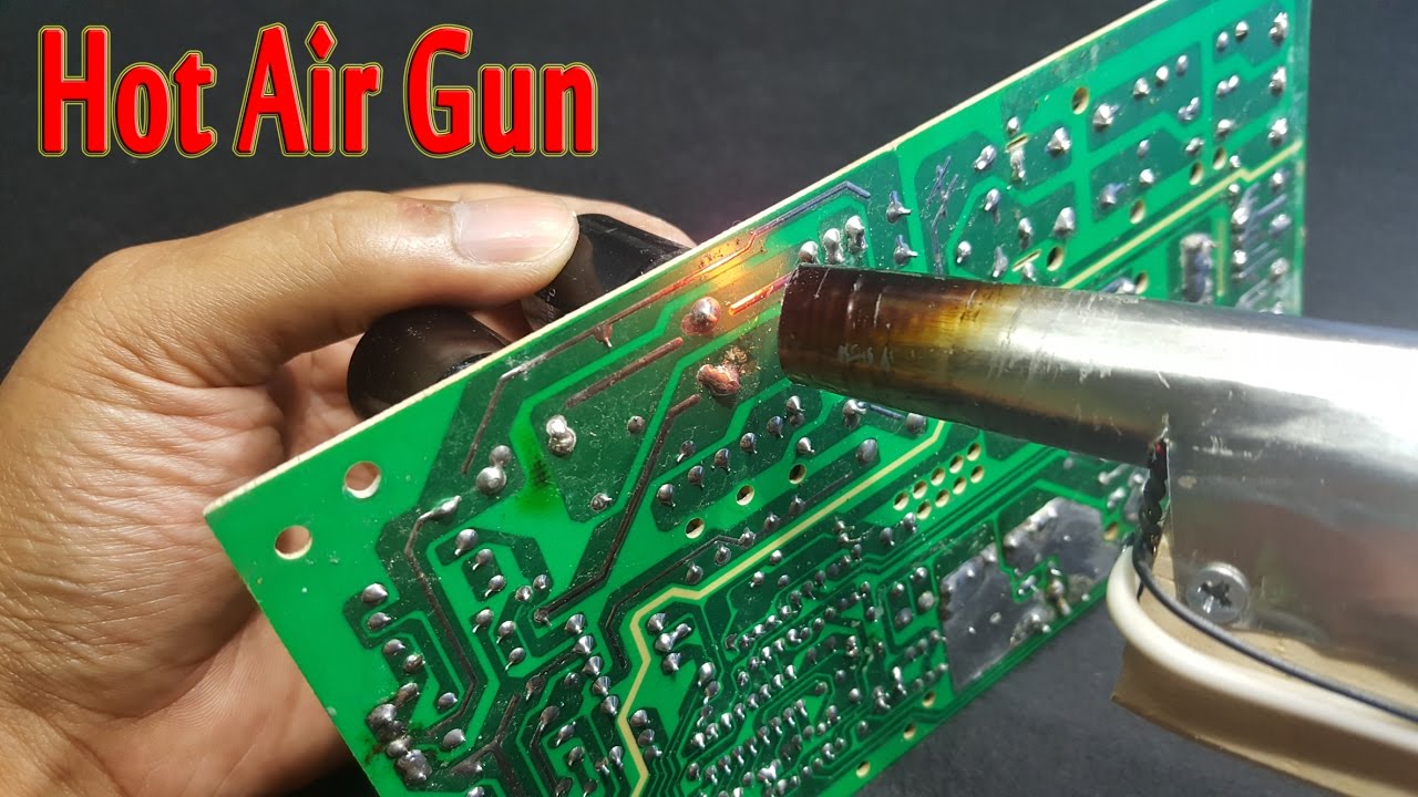 How To Make A Mini Hot Air Gun Simple At Home - YouTube