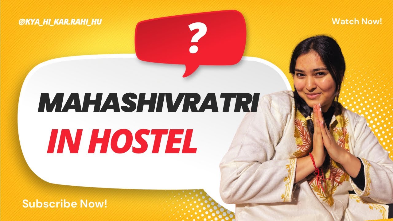 Mahashivratri Alone in Hostel 🌙