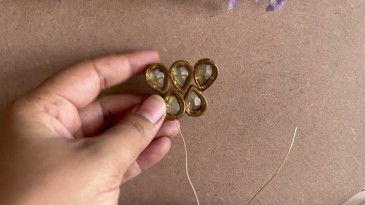 सिर्फ 25 रुपए में Handmade Kundan Pendant बनाइये || How To Make Kundan Pendant || Pendant Making