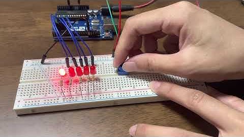 Arduino - Led bar graph controlled with potentiometer