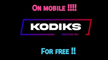 How to make the best CUSTOM GOD EDITED BY INTRO JUST ON MOBILE FOR FREE !!!!! (Tutorial at 545 subs)