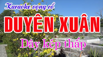 Karaoke Tân cổ: DUYÊN XUÂN - Dây Kép thấp - Tác giả: Nguyễn Hữu Nghĩa