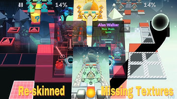 Rolling Sky Level 17 Cube & Bonus Level 5 Matrix • Missing Textures vs Ignite/Laser